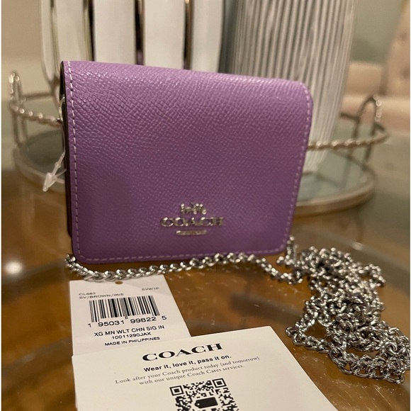 Coach Card Case on Chain - Picture 1 of 9